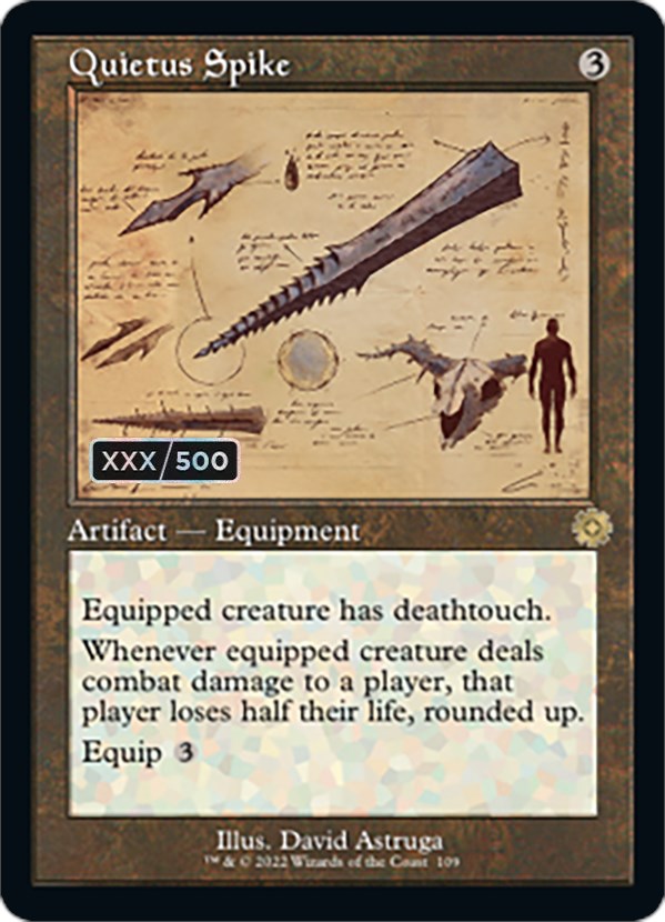 Quietus Spike (Retro Schematic) (Serialized) [The Brothers' War Retro