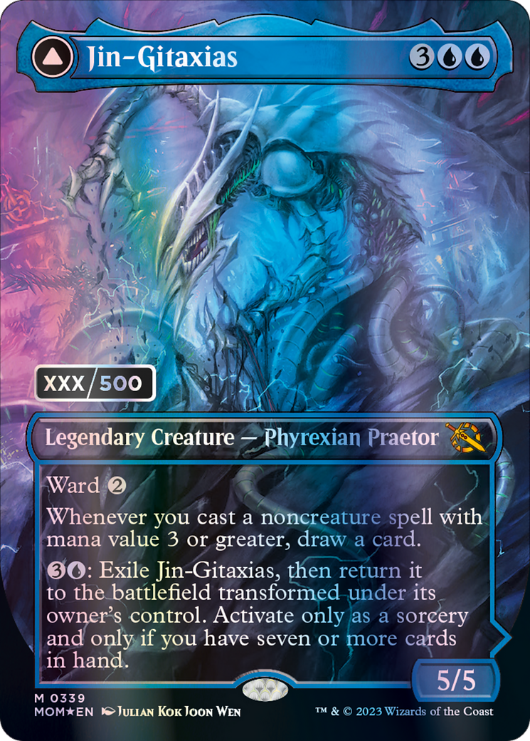 mtg serialized cards march of the machines Jin-Gitaxias // The Great Synthesis (Serialized) [March of the Machine