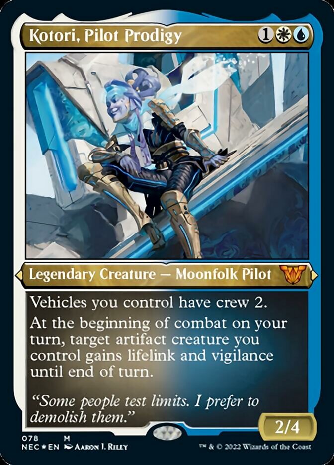 mtg best wheel cards Kotori, Pilot Prodigy (Showcase Display Commander) [Kamigawa: Neon Dyn