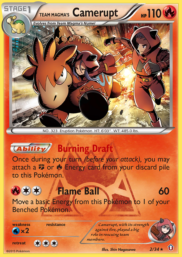Team Magma's Camerupt (2/34) [XY: Double Crisis]