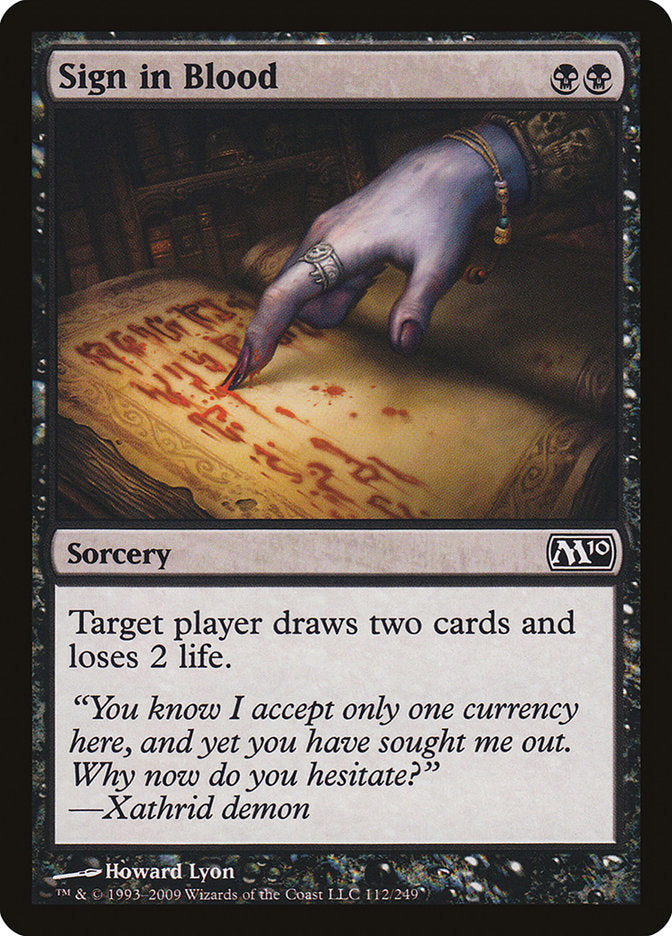 Sign in Blood [Magic 2010]
